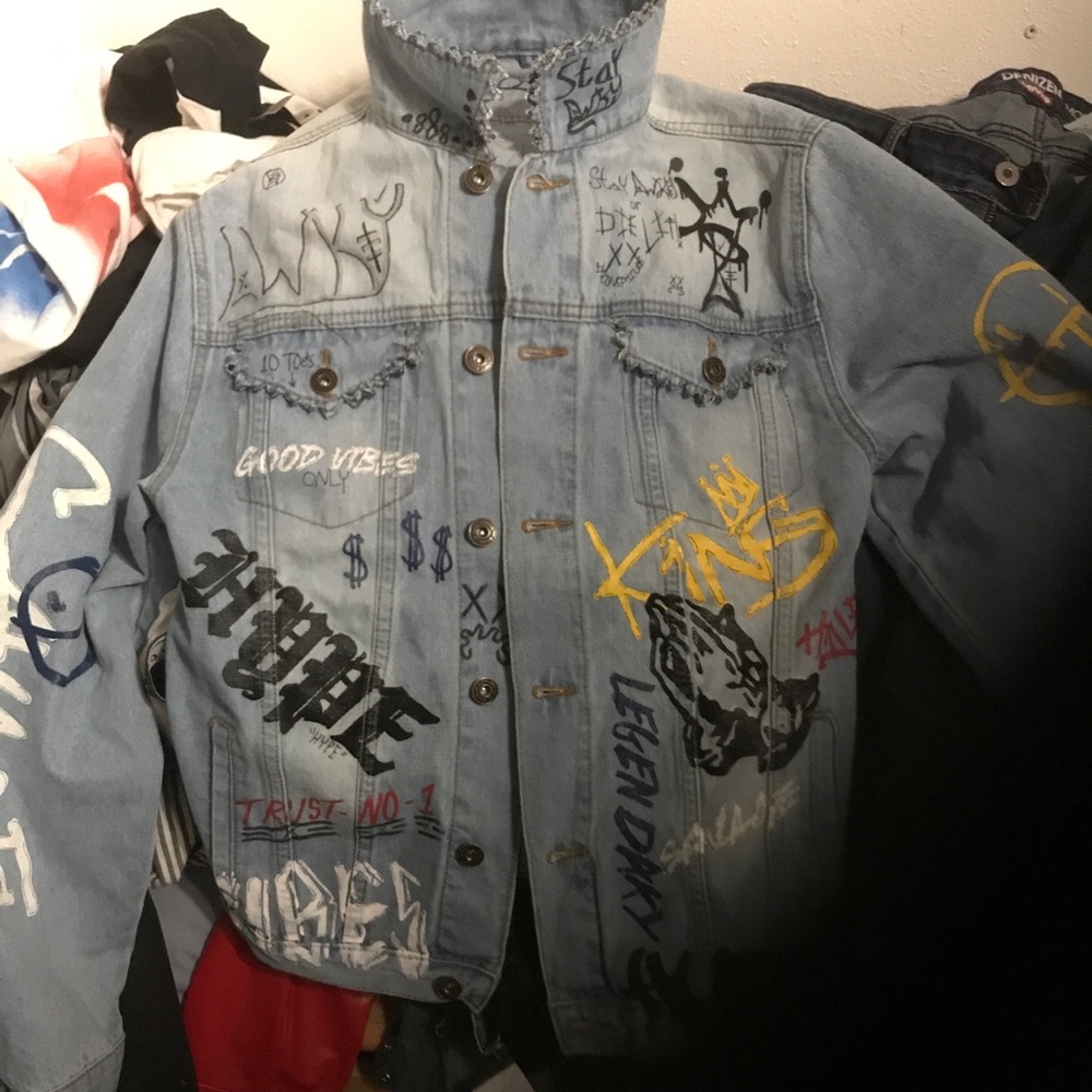 Customized jean jacket